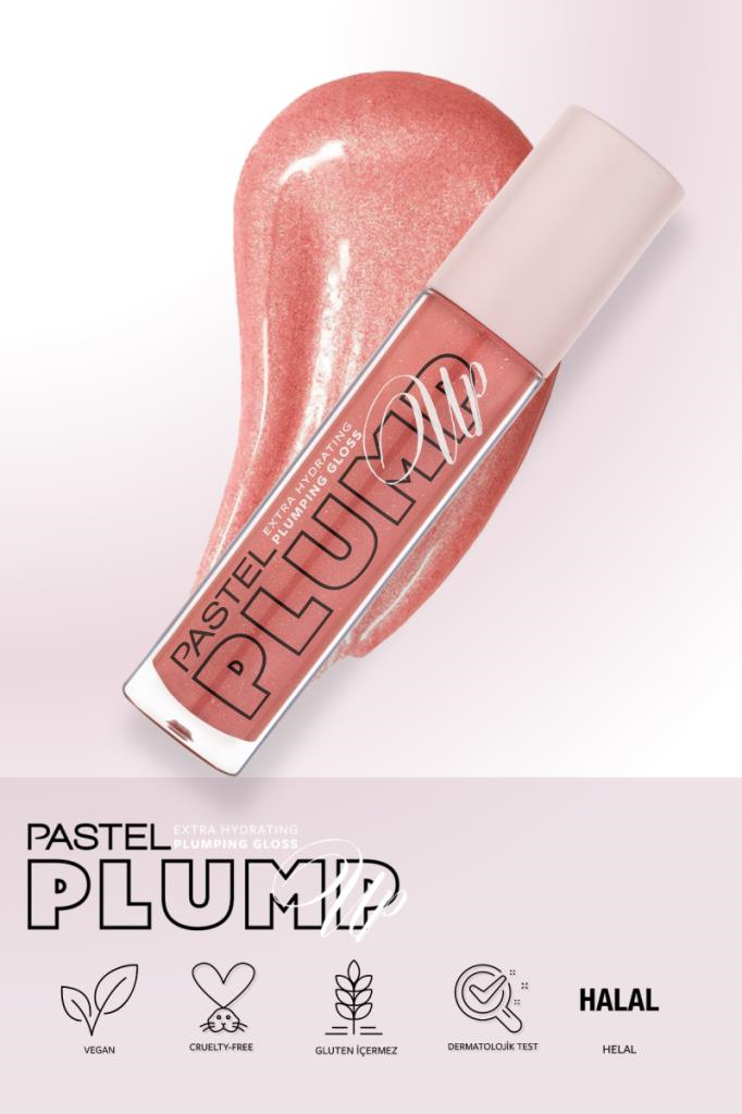 Pastel Plump Up Extra Hydrating Gloss 208 Shimmer Nude