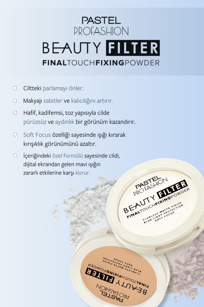 Pastel Pro Fashion Beauty Filter Fixing Powder 00 Pudra