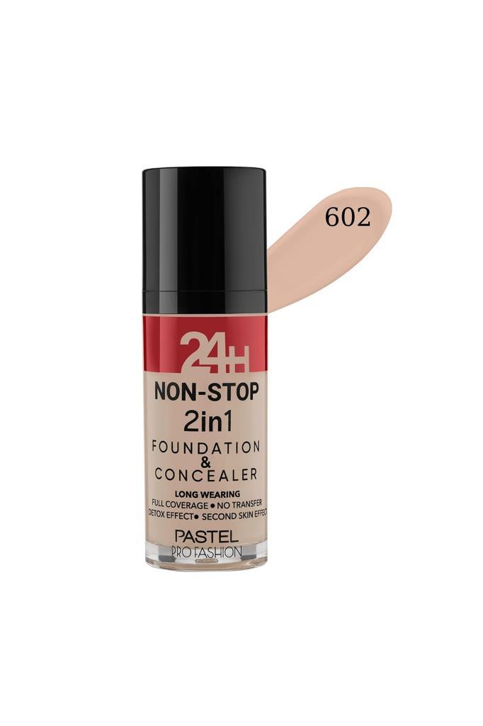 Pastel Profashion 24H Non-Stop 2in1 Foundation+Kapatıcı 602