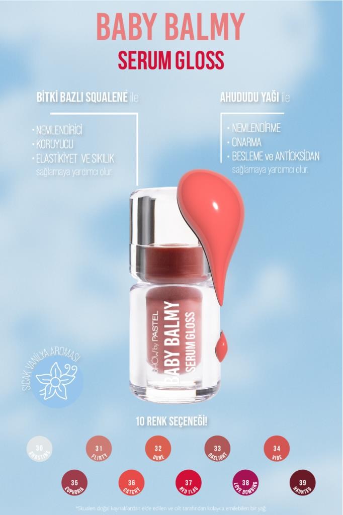 Pastel Show By Baby Balm Serum Gloss 34 Vibe Dudak Parlatıcısı