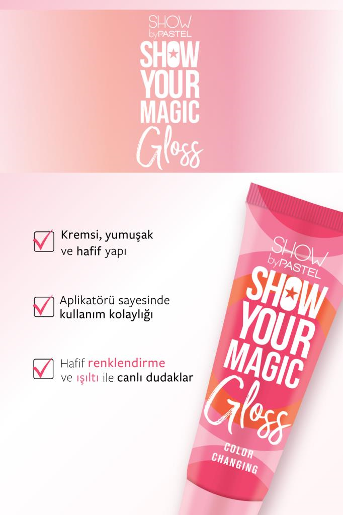 Pastel Show Your Magic Gloss Color Changing Dudak Parlatıcısı