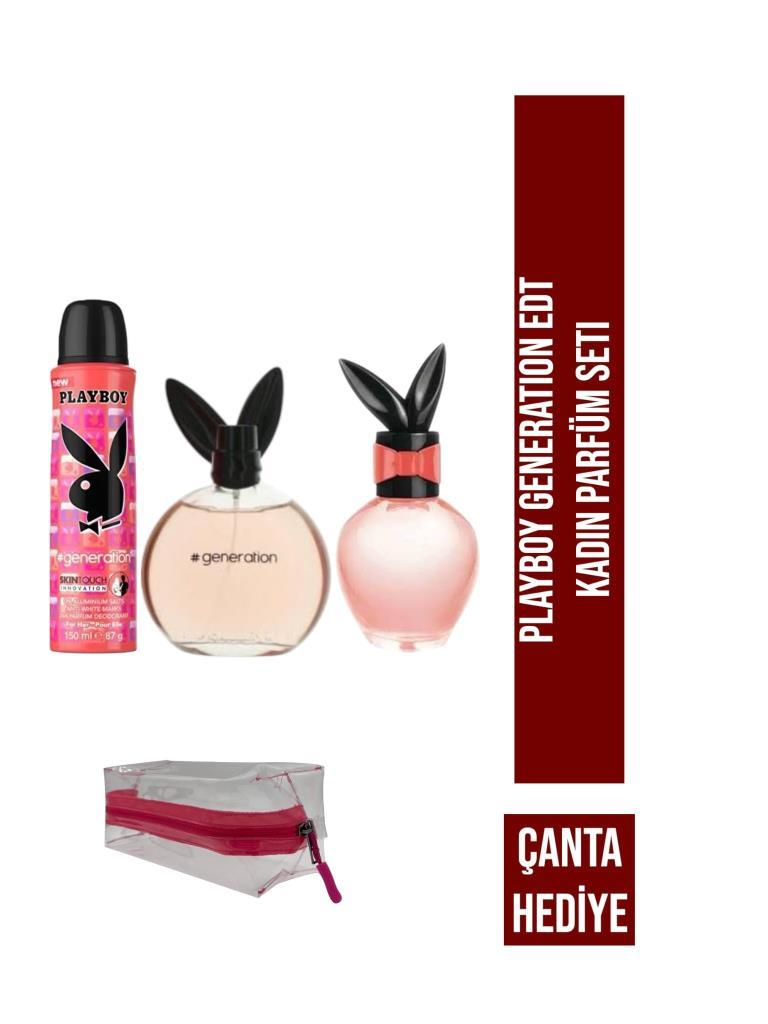 Playboy Generation EDT 60+75 ml Kadın Parfüm Seti