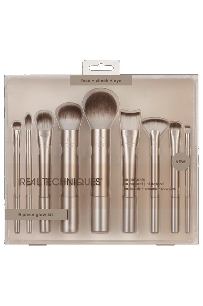 Real Techniques Al Natural 9 Piece Glow Kit -RT4266 Makyaj Fırça Seti