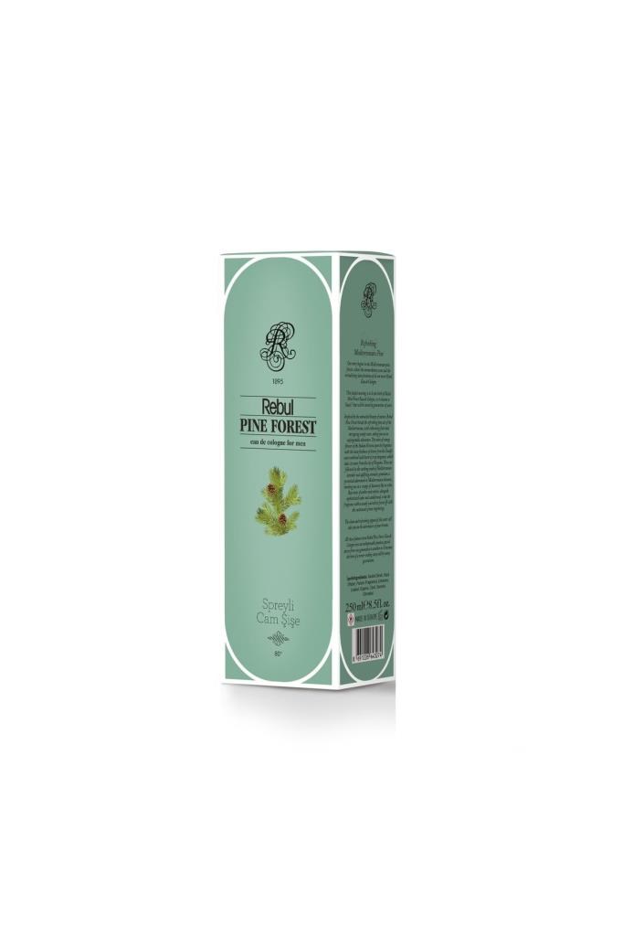 Rebul Pine Forest EDC 250 ml Kolonya Cam Şişe
