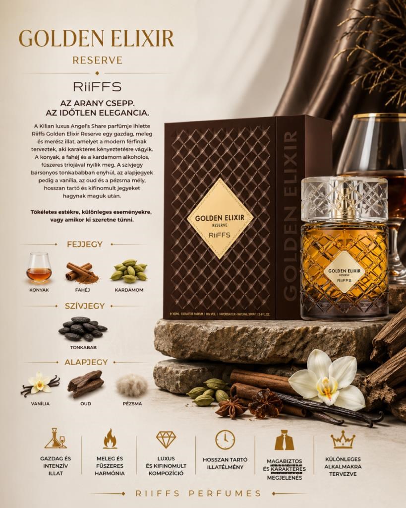Riiffs Golden Elixir Reserve Extrait EDP 100 ml Erkek Parfüm
