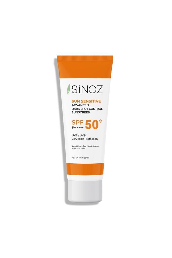Sinoz Lekeli Ciltlere Özel Aydınlatıcı SPF50+ / PA+ Yüz Güneş Kremi 50 ml