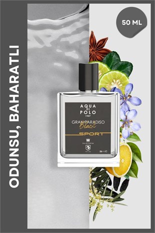 Aqua Di Polo 1987 Gran Paradiso Black Sport EDP 50 ml Erkek Parfüm
