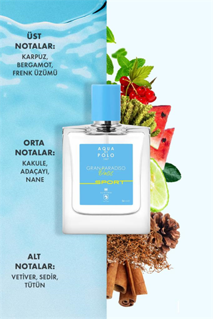 Aqua Di Polo 1987 Gran Paradiso Oasis Sport EDP 50 ml Erkek Parfüm