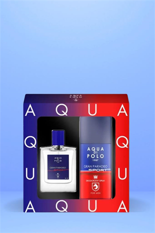 Aqua Di Polo 1987 Gran Paradiso Sport EDP 50 ml Erkek Parfüm Seti 