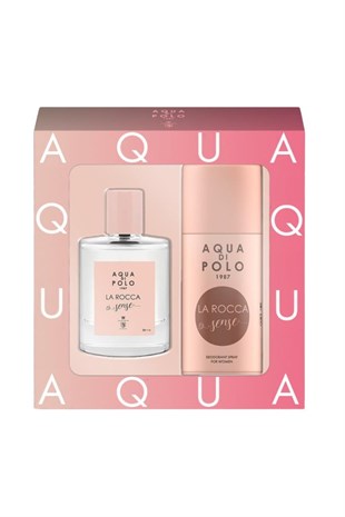 Aqua Di Polo 1987 La Rocca Sense EDP 50 ml Kadın Parfüm Seti 