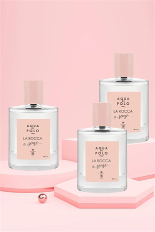 Aqua Di Polo 1987 La Rocca Sense EDP Kadın Parfüm Seti 50ml 3 Adet | Çiçeksi, Oryantal |Yasemin, Vanilya, Sedir