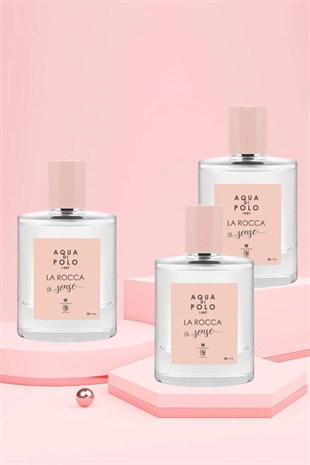 Aqua Di Polo 1987 La Rocca Sense EDP Kadın Parfüm Seti 50ml 3 Adet | Çiçeksi, Oryantal |Yasemin, Vanilya, Sedir