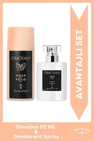 Aqua Di Polo 1987 Omodeo EDP Kadın Parfüm& Deodorant Seti | Çiçeksi | Su Yasemini, Vanilya, Amber, Sandal