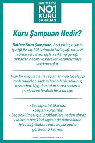 Batiste Original Classic Fresh Kuru Şampuan 200 ml 