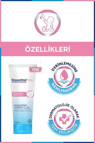 Bepanthol Baby Nemlendirici Vücut Kremi 200 ml 
