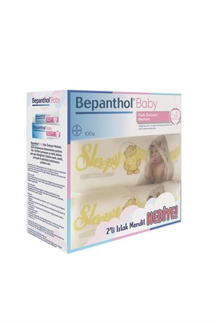 Bepanthol Baby Pişik Önleyici Krem 100 gr+2li Islak Mendil + Bel Çantası Hediye Seti