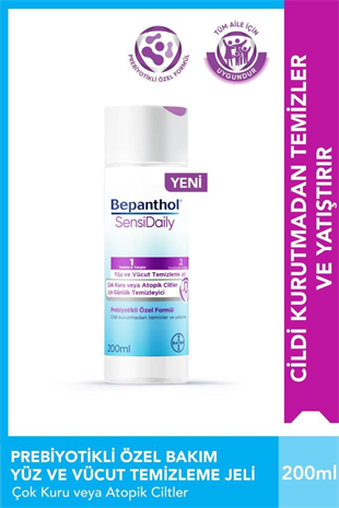 Bepanthol SensiDaily Yüz ve Vücut Temizleme Jeli 200 ml