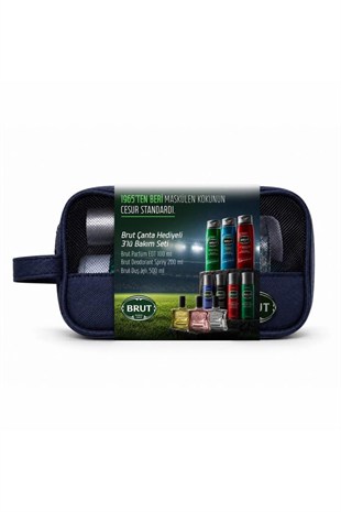Brut Oceans EDT Çanta Hediyeli 3lu Erkek Parfüm Seti 100 ml