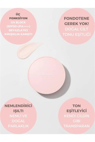 Cell Fusion C Toning Sun Cushion SPF50+ 13 gr Renkli Güneş Koruyucu