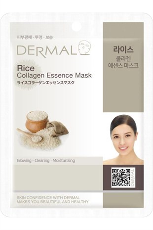 Dermal Arındırıcı, Nemlendirici Ve Ton Eşitleyici Pirinç Özlü Kollajen Maske 23 Gr