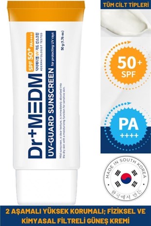 Dermal Dr+medm UV SPF50+Guard Sunscreen 50 ml Güneş Kremi