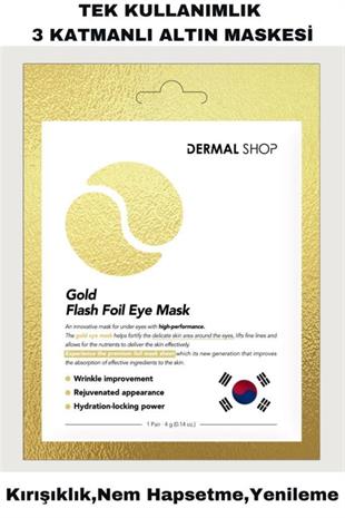 Dermal Gold Flash Foil Göz Maskesi 4 Gr