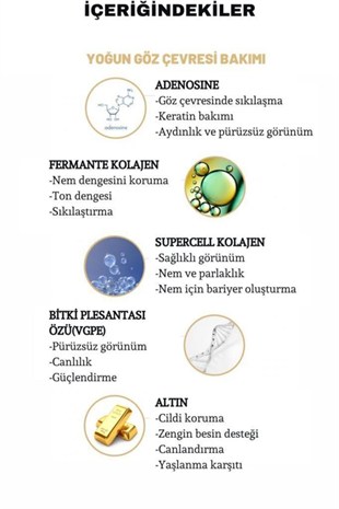 Dermal Gold Flash Foil Göz Maskesi 4 Gr
