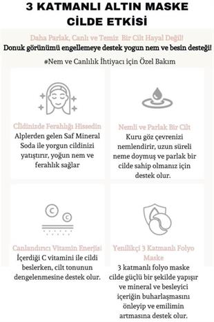 Dermal Rose Gold Glitter Foil Göz Maskesi 4 Gr