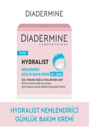 Diadermine Hydralist Nemlendirici Bakım Kremi Jel Doku 50 ml