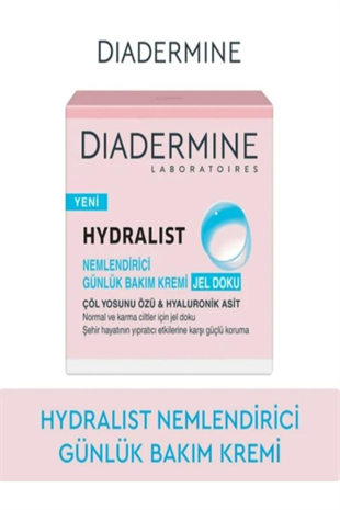 Diadermine Hydralist Nemlendirici Bakım Kremi Jel Doku 50 ml