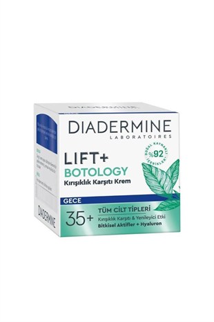 Diadermine Lift+Botology Kırışıklık Karşıtı Gece Yüz Kremi 50 ml