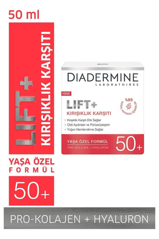 Diadermine Lift+Kırşıklık Karşıtı +50 Yaşa Özel Formül 50 ml Yüz Kremi