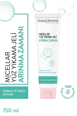 Diadermine Micellar Arınma Zamanı 150 ml Yüz Temizleyici Jel