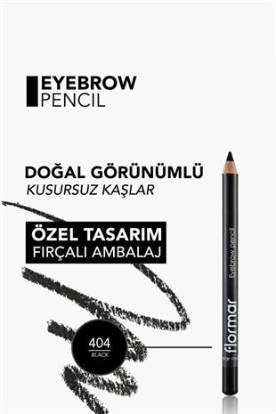 Flormar Eyebrow Pencil 404 Black Kaş Kalemi