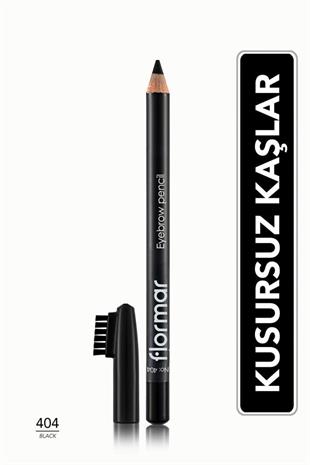 Flormar Eyebrow Pencil 404 Black Kaş Kalemi
