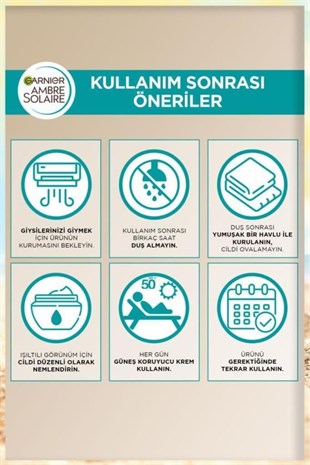 Garnier Ambre Solaire Natural Bronzer Güneşsiz Bronzlaştırıcı Sprey 150 ml