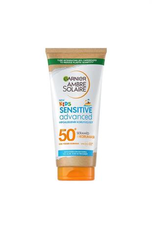 Garnier Ambre Solaire SPF50 Kids Sensitive Advanced 175 ml Çocuklar Güneş Koruyucu Süt