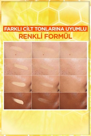 Garnier C Vitamini Parlak SPF50+Fluid Yüz Kremi Işıltılı Doku 40 ml