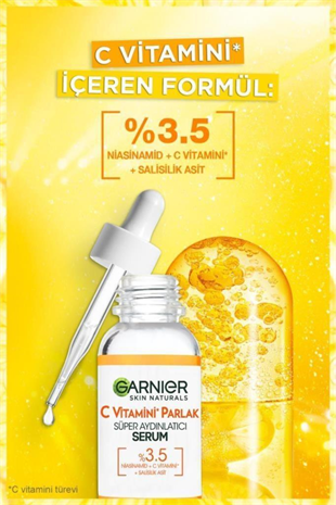 Garnier C Vitamini Parlak Süper Aydınlatıcı Serum 30 ml