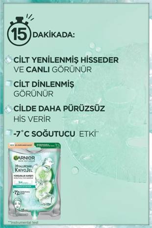Garnier Hyaluronik Kriyojel Yorgunluk Karşıtı Soğutucu Yüz Maskesi