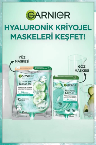 Garnier Hyaluronik Kriyojel Yorgunluk Karşıtı Soğutucu Yüz Maskesi