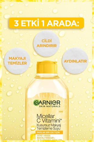 Garnier Micellar C Vitamini Kusursuz Makyaj Temizleme Suyu 400 ml