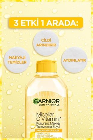 Garnier Micellar C Vitamini Kusursuz Makyaj Temizleme Suyu 400 ml