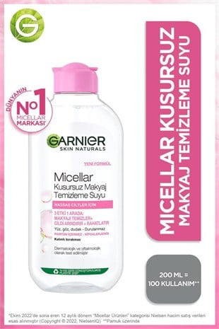 Garnier Micellar Kusursuz Makyaj Temizleme Suyu 200 ml