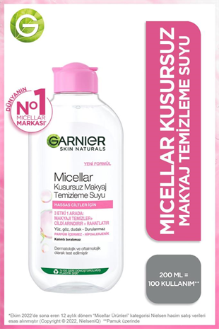 Garnier Micellar Kusursuz Makyaj Temizleme Suyu 200 ml