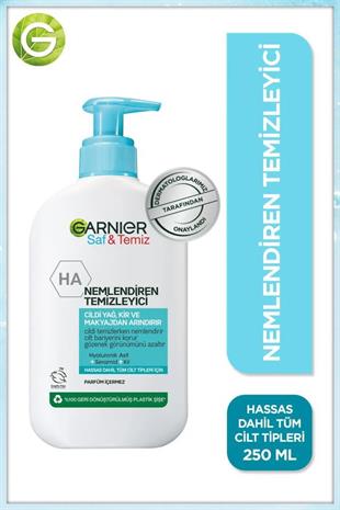 Garnier Saf & Temiz Nemlendiren Yüz Temizleme Jeli 250 ml