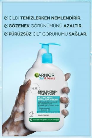 Garnier Saf & Temiz Nemlendiren Yüz Temizleme Jeli 250 ml