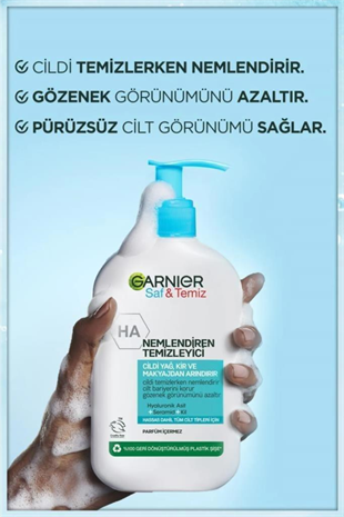 Garnier Saf & Temiz Nemlendiren Yüz Temizleme Jeli 250 ml