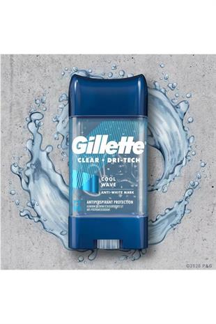 Gillete Clear+Dri-Tech Cool Wave 107 gr Jel Deodorant