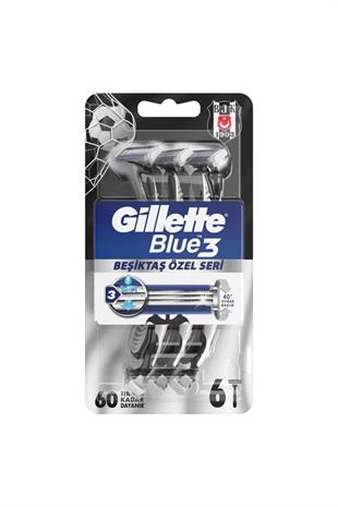 Gillette Blue 3 Beşiktaş Özel Seri 6lı Paket Tıraş Bıçağı